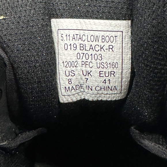 Women’s like new 6” 5:11 tactical black outdoor boot size 8 - Picture 7 of 7